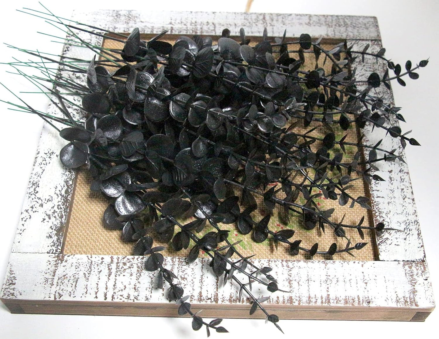 5 Pcs Real Touch Leaf Artificial Eucalyptus Stem Faux Eucalyptuses Wedding Bouquet Centerpiece Home Decor (Green)