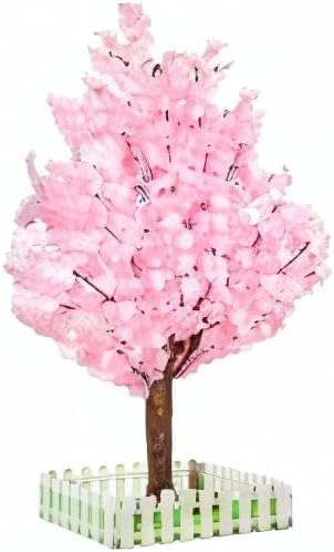 Artificial Cherry Blossom Tree - Handmade Pink Fake Cherry Blossom Tree Centerpieces for Wedding Party Christmas Garden Indoor & Outdoor