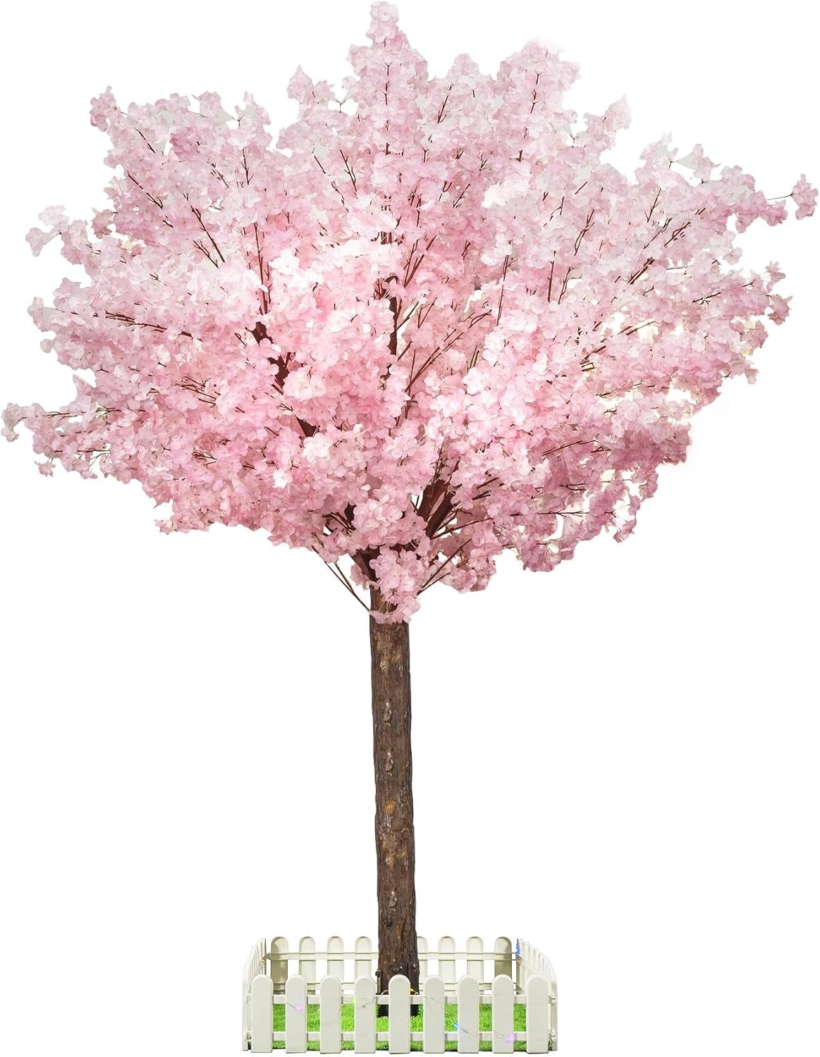 Artificial Cherry Blossom Tree - Handmade Pink Fake Cherry Blossom Tree Centerpieces for Wedding Party Christmas Garden Indoor & Outdoor
