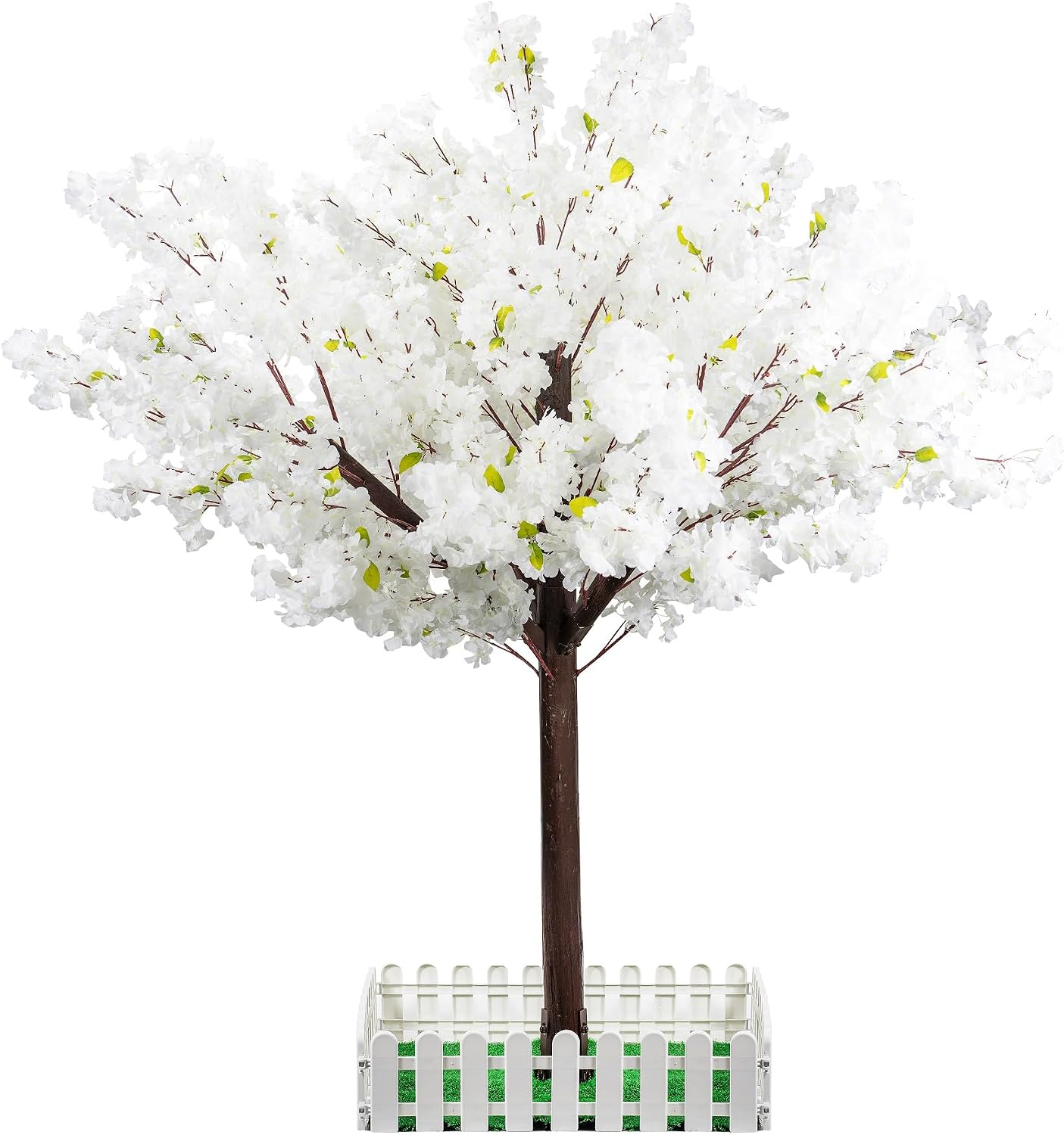 Artificial Cherry Blossom Tree - Handmade Pink Fake Cherry Blossom Tree Centerpieces for Wedding Party Christmas Garden Indoor & Outdoor