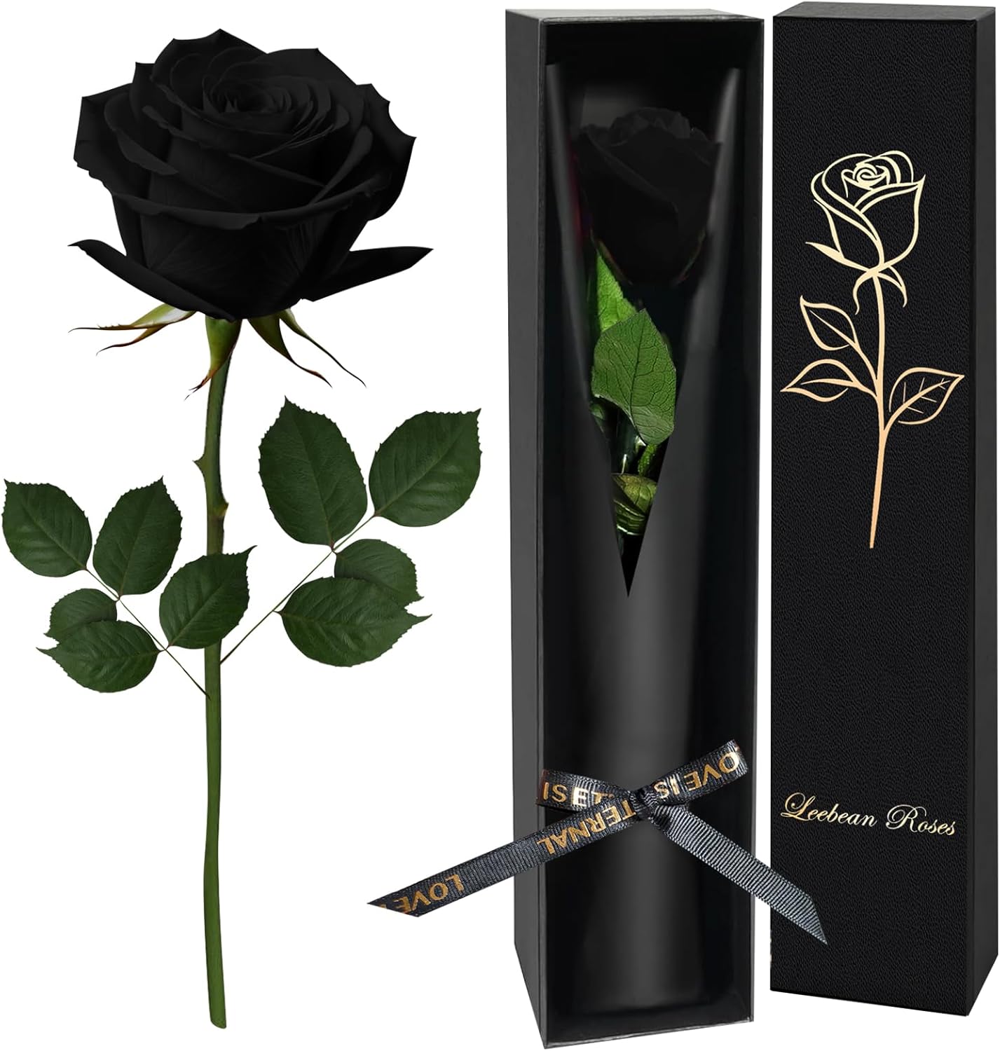 Single Forever Roses Luxury Gift for Women/Men, Birthday Gifts for Women,Flowers Gifts for Girlfriend,Wife,Mom,Anniversary,Valentine's Day,Wedding,Graduation,Presents for Her,Red