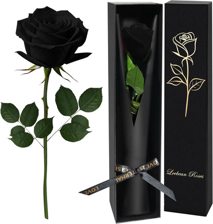 Single Forever Roses Luxury Gift for Women/Men, Birthday Gifts for Women,Flowers Gifts for Girlfriend,Wife,Mom,Anniversary,Valentine's Day,Wedding,Graduation,Presents for Her,Red
