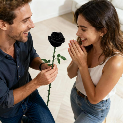 Single Forever Roses Luxury Gift for Women/Men, Birthday Gifts for Women,Flowers Gifts for Girlfriend,Wife,Mom,Anniversary,Valentine's Day,Wedding,Graduation,Presents for Her,Red