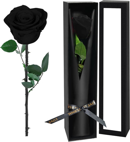 Single Forever Roses Luxury Gift for Women/Men, Birthday Gifts for Women,Flowers Gifts for Girlfriend,Wife,Mom,Anniversary,Valentine's Day,Wedding,Graduation,Presents for Her,Red