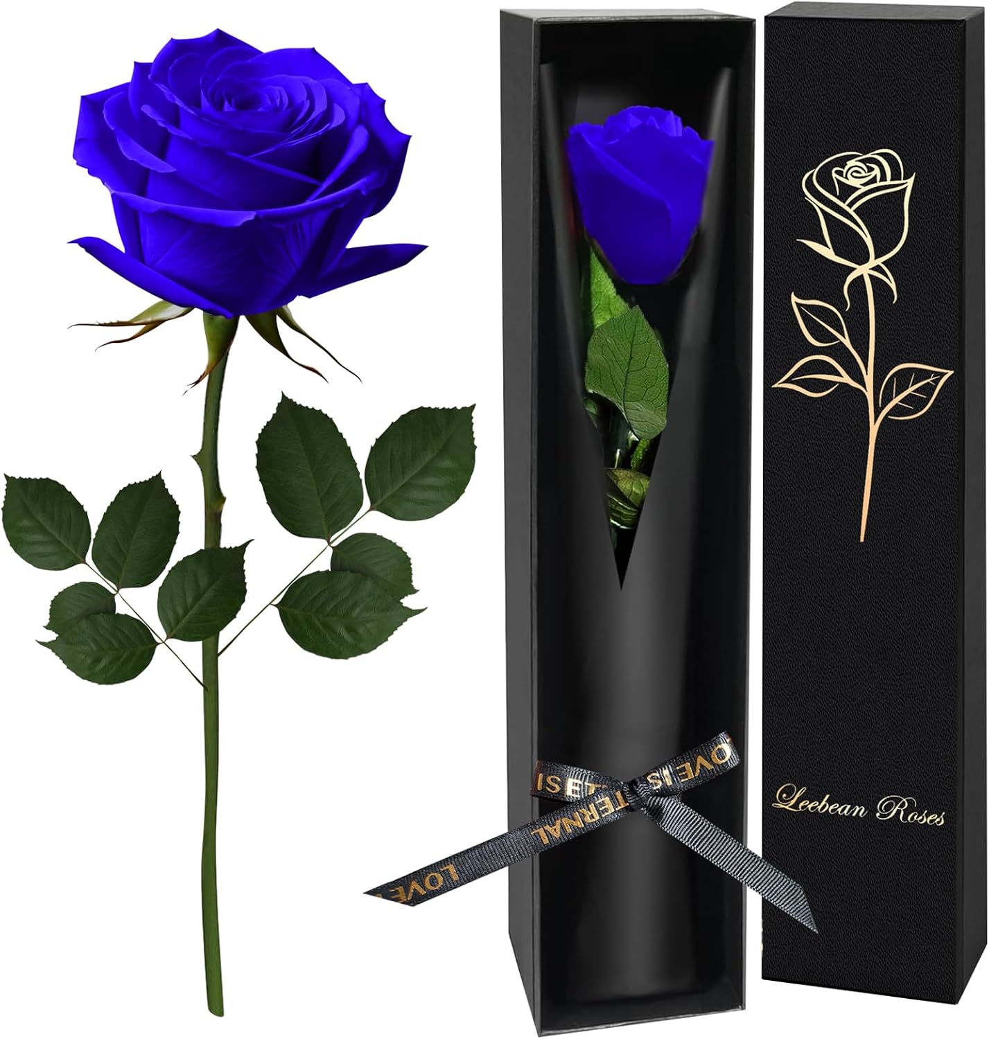 Single Forever Roses Luxury Gift for Women/Men, Birthday Gifts for Women,Flowers Gifts for Girlfriend,Wife,Mom,Anniversary,Valentine's Day,Wedding,Graduation,Presents for Her,Red