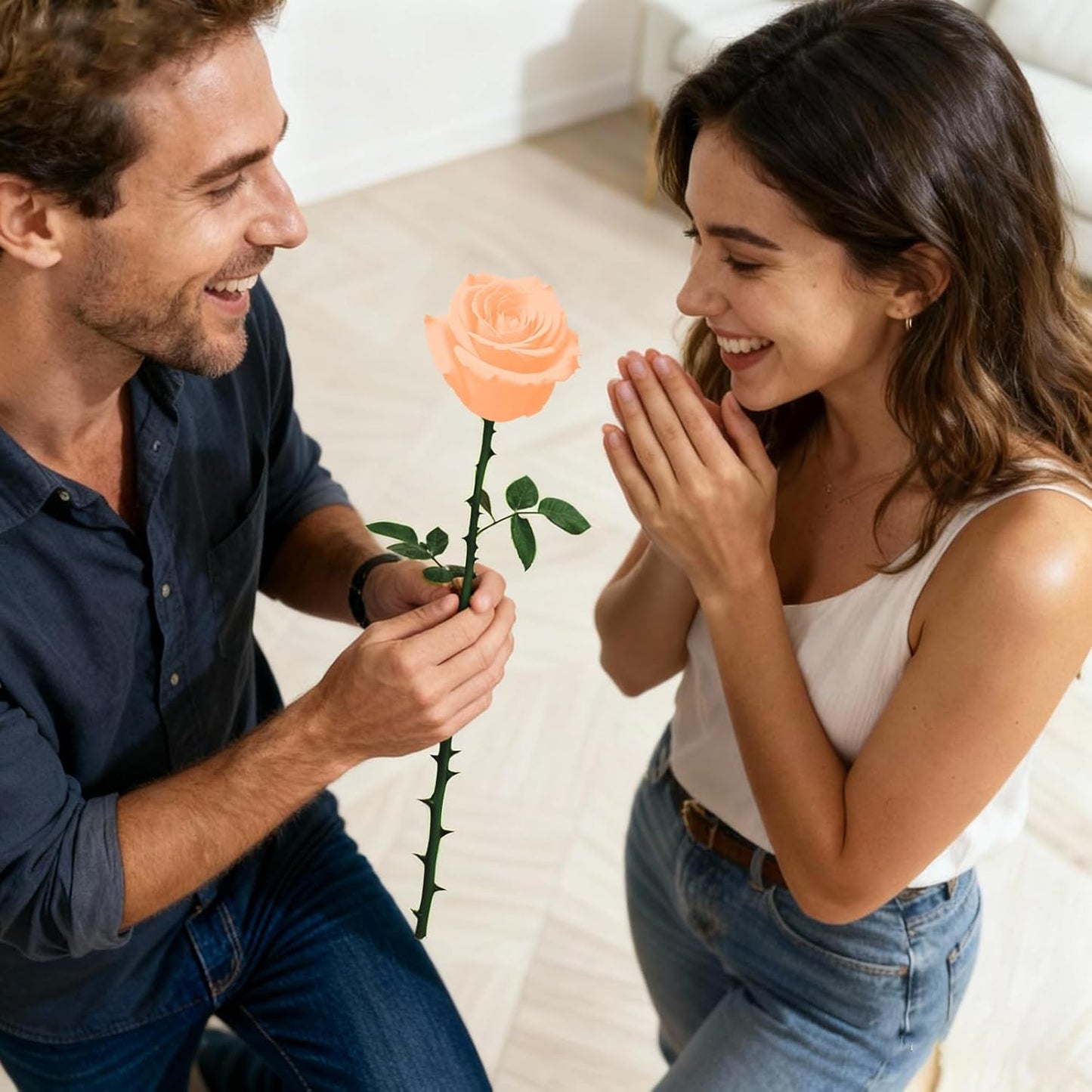 Single Forever Roses Luxury Gift for Women/Men, Birthday Gifts for Women,Flowers Gifts for Girlfriend,Wife,Mom,Anniversary,Valentine's Day,Wedding,Graduation,Presents for Her,Red
