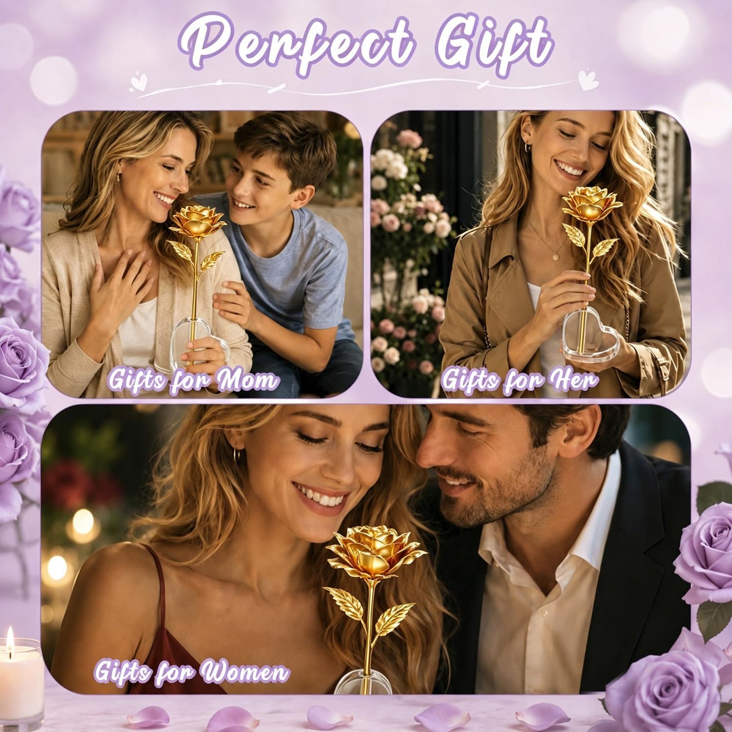 Single Forever Roses Luxury Gift for Women/Men, Birthday Gifts for Women,Flowers Gifts for Girlfriend,Wife,Mom,Anniversary,Valentine's Day,Wedding,Graduation,Presents for Her,Red