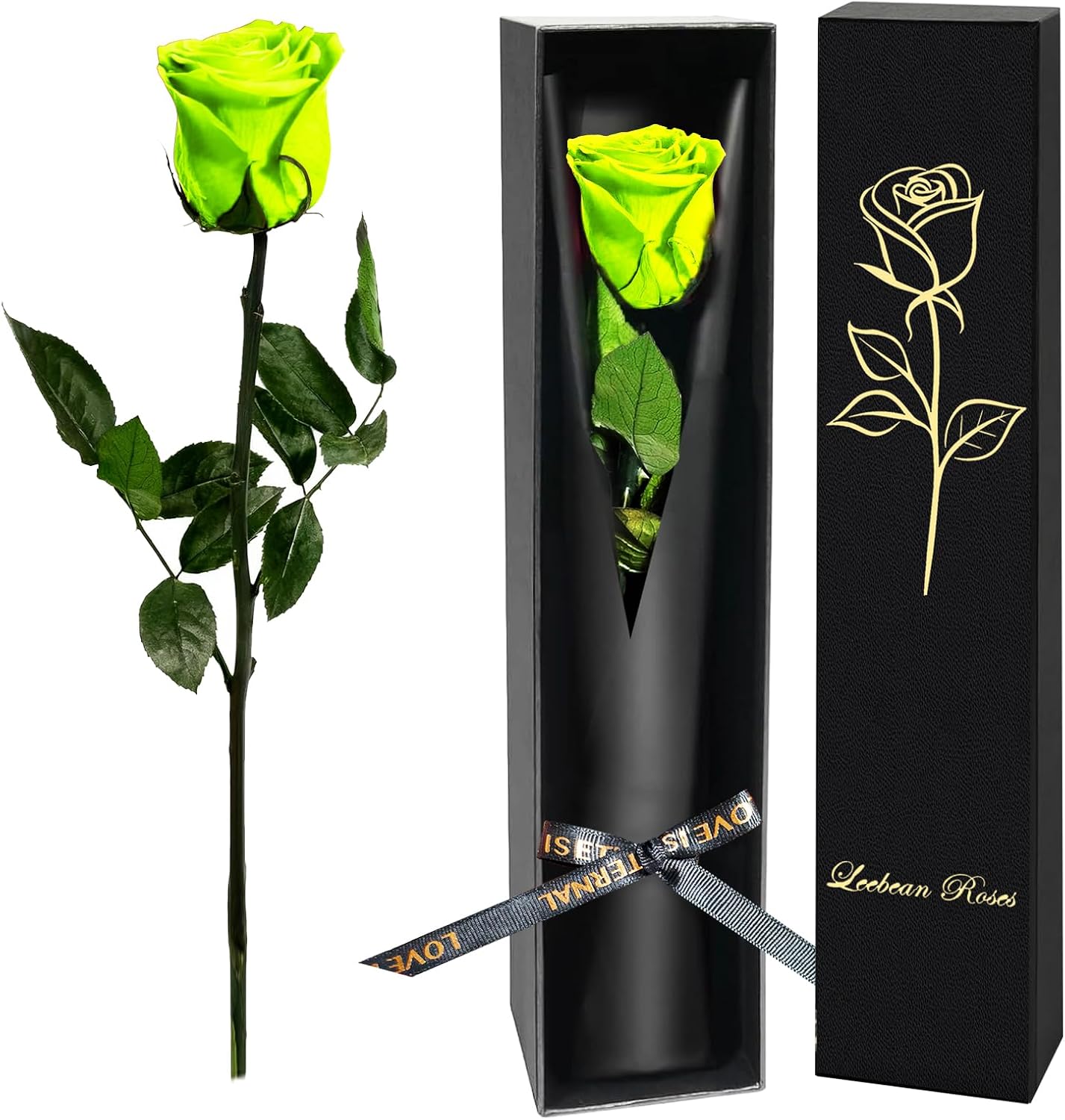 Single Forever Roses Luxury Gift for Women/Men, Birthday Gifts for Women,Flowers Gifts for Girlfriend,Wife,Mom,Anniversary,Valentine's Day,Wedding,Graduation,Presents for Her,Red