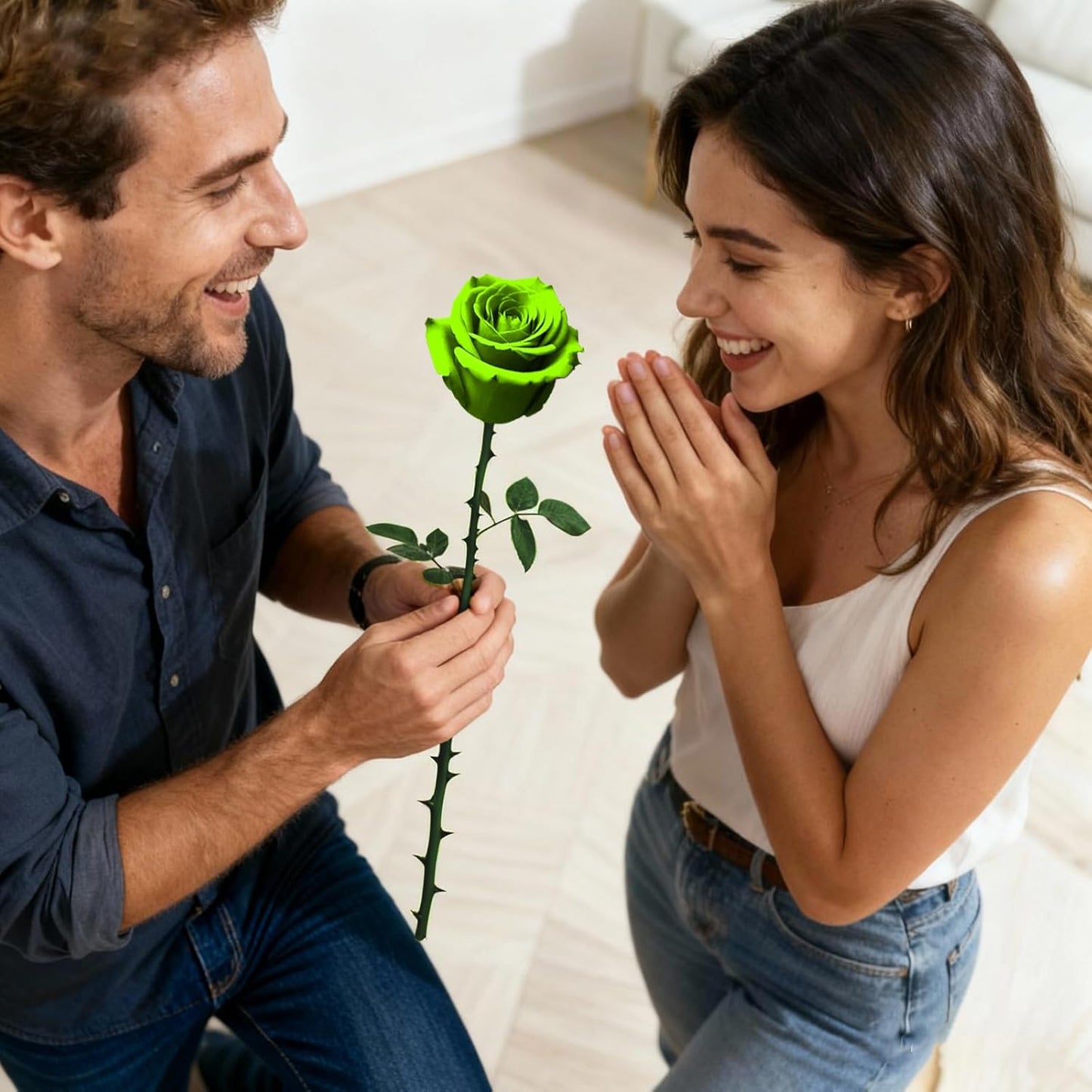 Single Forever Roses Luxury Gift for Women/Men, Birthday Gifts for Women,Flowers Gifts for Girlfriend,Wife,Mom,Anniversary,Valentine's Day,Wedding,Graduation,Presents for Her,Red