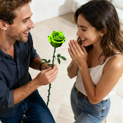 Single Forever Roses Luxury Gift for Women/Men, Birthday Gifts for Women,Flowers Gifts for Girlfriend,Wife,Mom,Anniversary,Valentine's Day,Wedding,Graduation,Presents for Her,Red
