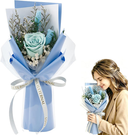 Single Forever Roses Luxury Gift for Women/Men, Birthday Gifts for Women,Flowers Gifts for Girlfriend,Wife,Mom,Anniversary,Valentine's Day,Wedding,Graduation,Presents for Her,Red