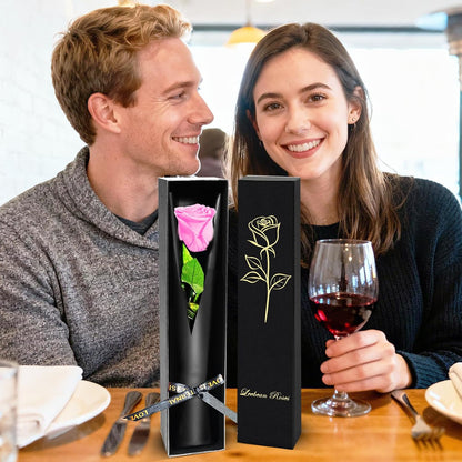 Single Forever Roses Luxury Gift for Women/Men, Birthday Gifts for Women,Flowers Gifts for Girlfriend,Wife,Mom,Anniversary,Valentine's Day,Wedding,Graduation,Presents for Her,Red