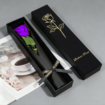 Single Forever Roses Luxury Gift for Women/Men, Birthday Gifts for Women,Flowers Gifts for Girlfriend,Wife,Mom,Anniversary,Valentine's Day,Wedding,Graduation,Presents for Her,Red