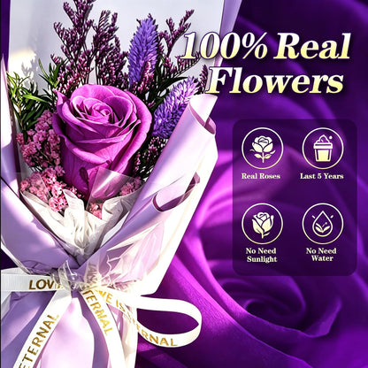 Single Forever Roses Luxury Gift for Women/Men, Birthday Gifts for Women,Flowers Gifts for Girlfriend,Wife,Mom,Anniversary,Valentine's Day,Wedding,Graduation,Presents for Her,Red
