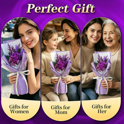Single Forever Roses Luxury Gift for Women/Men, Birthday Gifts for Women,Flowers Gifts for Girlfriend,Wife,Mom,Anniversary,Valentine's Day,Wedding,Graduation,Presents for Her,Red