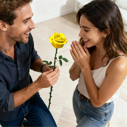 Single Forever Roses Luxury Gift for Women/Men, Birthday Gifts for Women,Flowers Gifts for Girlfriend,Wife,Mom,Anniversary,Valentine's Day,Wedding,Graduation,Presents for Her,Red