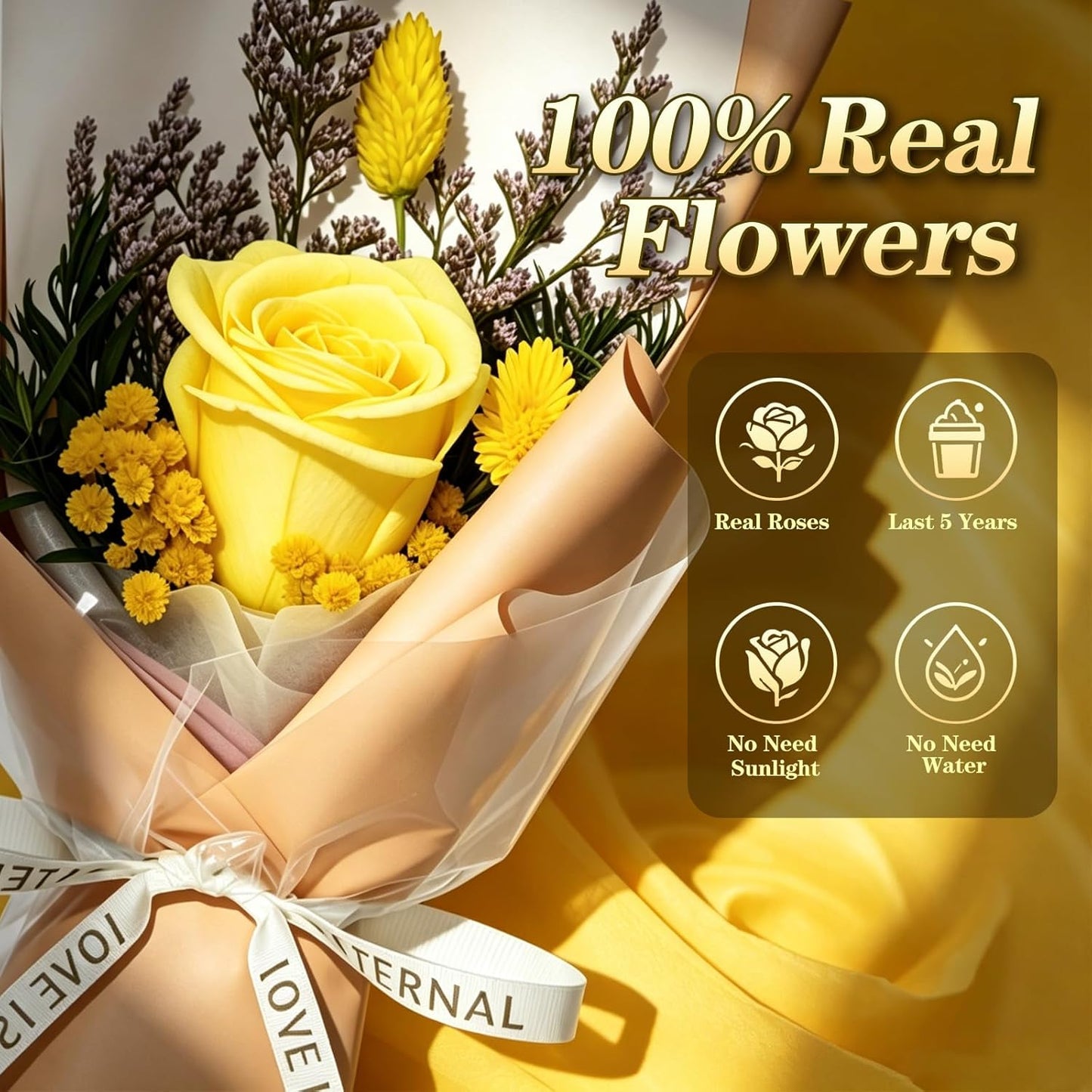 Single Forever Roses Luxury Gift for Women/Men, Birthday Gifts for Women,Flowers Gifts for Girlfriend,Wife,Mom,Anniversary,Valentine's Day,Wedding,Graduation,Presents for Her,Red