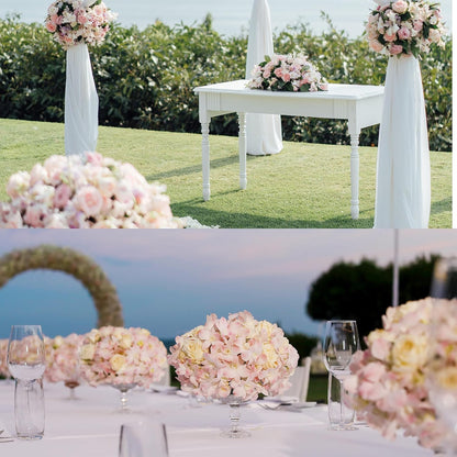 Cherry Blossom Garland Artificial Cherry Flower Vines 2 Pack Hanging Silk Flowers Garland for Home Wedding Garden Party Arch Office Decor (Pink)