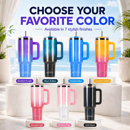 WATERSY 40 oz Tumbler, 18/8 Stainless Steel Insulated Travel Mug