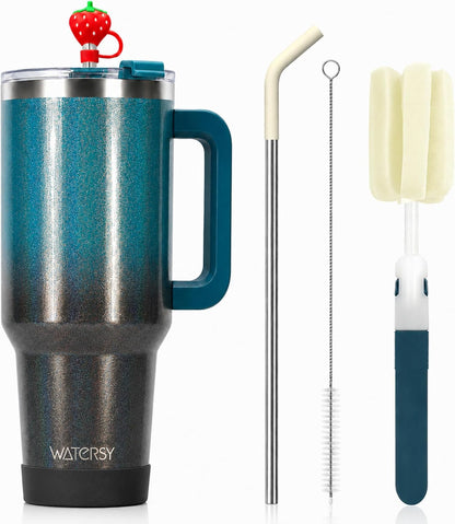 WATERSY 40 oz Tumbler, 18/8 Stainless Steel Insulated Travel Mug