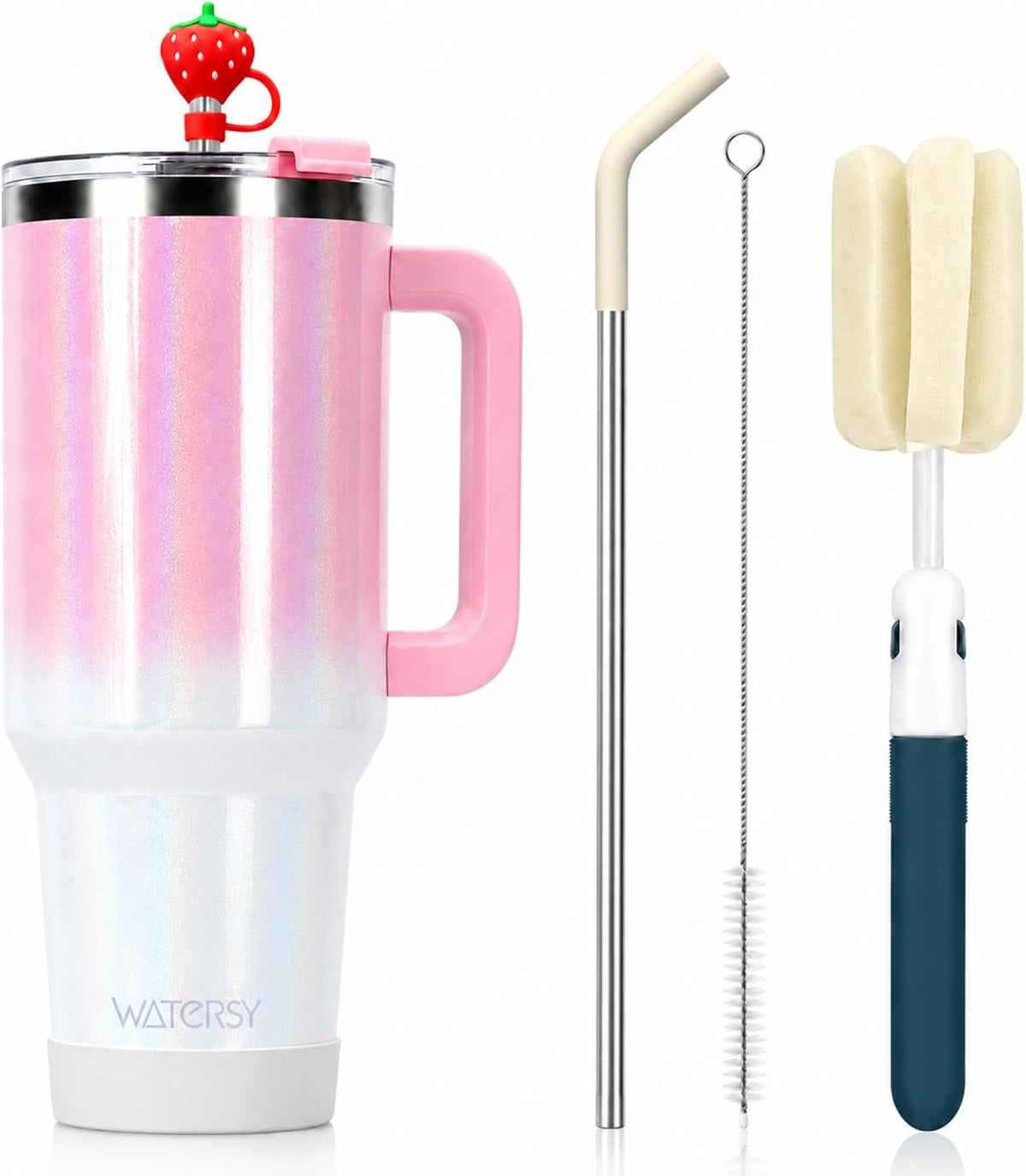 WATERSY 40 oz Tumbler, 18/8 Stainless Steel Insulated Travel Mug