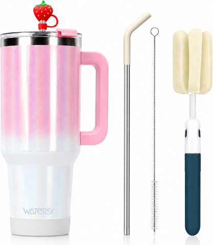 WATERSY 40 oz Tumbler, 18/8 Stainless Steel Insulated Travel Mug