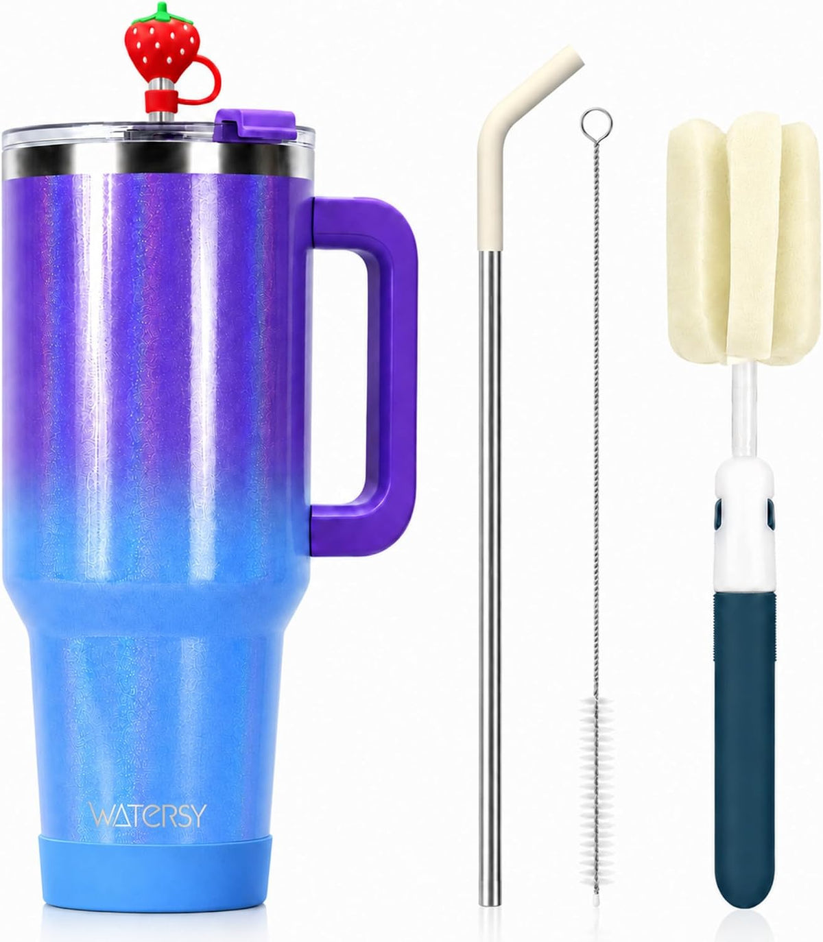 WATERSY 40 oz Tumbler, 18/8 Stainless Steel Insulated Travel Mug
