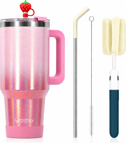 WATERSY 40 oz Tumbler, 18/8 Stainless Steel Insulated Travel Mug