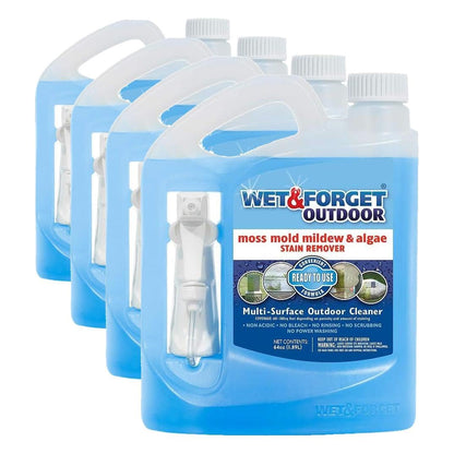 Outdoor Moss, Mold, Mildew, & Algae Stain Remover Multi-Surface Cleaner, Ready to Use, 64 Ounce