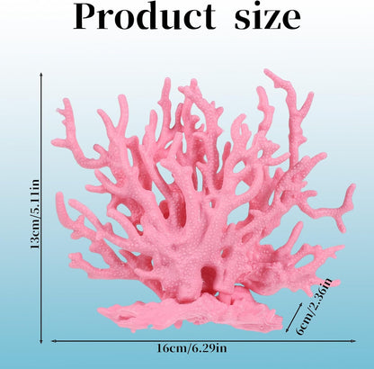 Artificial Aquarium Coral Ornament Pink Fish Tank Fake Coral Plastic Fish Tank Plants Decoration Aquarium Decor Plastic Plant for Aquariums Landscape