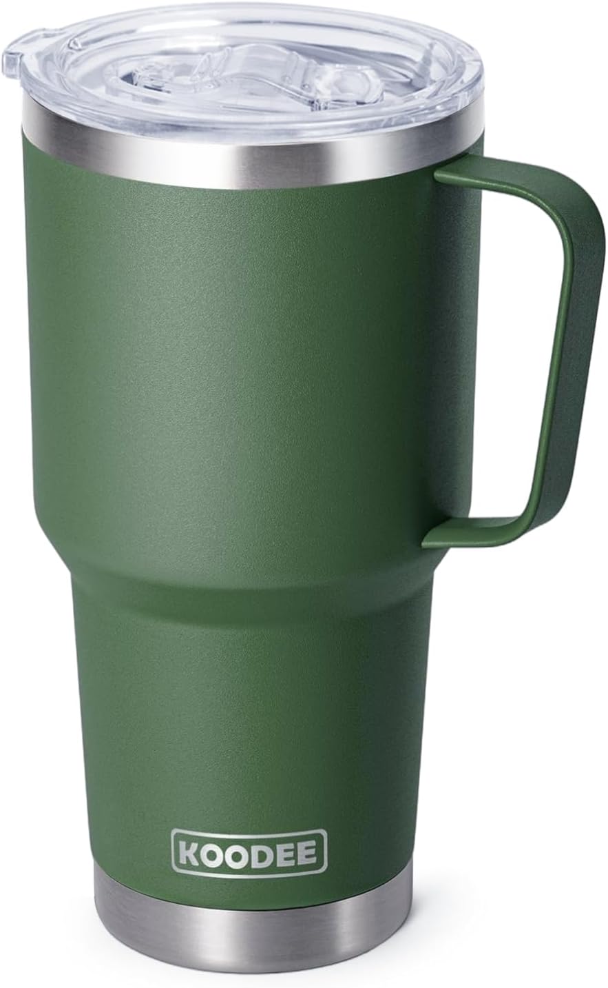 20 oz Skinny Tumbler - Stainless Steel Double Wall Insulated Slim Water Cup With Straw and Lids (Yellow)