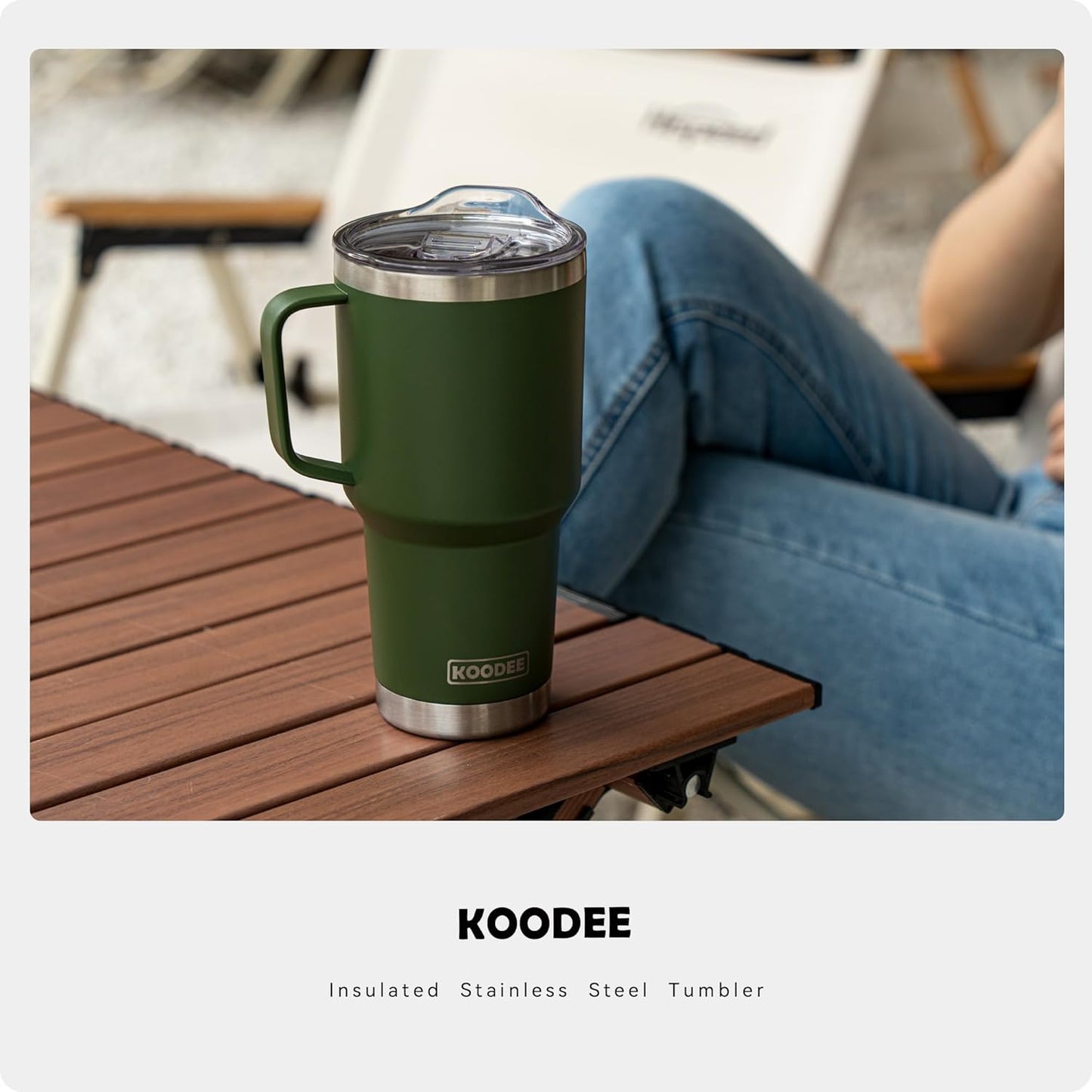 20 oz Skinny Tumbler - Stainless Steel Double Wall Insulated Slim Water Cup With Straw and Lids (Yellow)