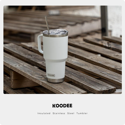 20 oz Skinny Tumbler - Stainless Steel Double Wall Insulated Slim Water Cup With Straw and Lids (Yellow)
