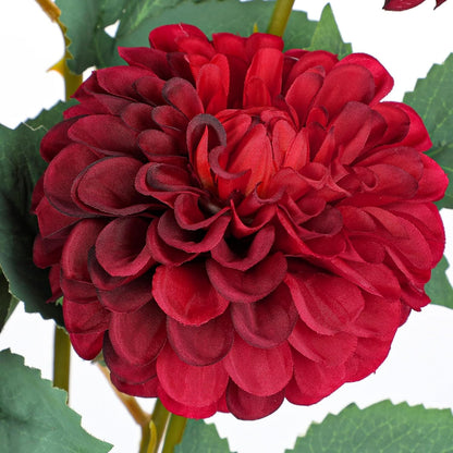 5PCS Artificial Dahlia Flowers Large 21.2" Fake Silk Flowers Pink Real Looking Dahlia with Long Stems for DIY Wedding Bouquets Centerpieces Arrangements Bridal Shower Party Home Decorations