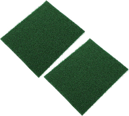 2pcs Artificial Aquarium Grass Mat for Turtle and Reptile, Realistic Green Resin Carpet for Small Home Tanks, Simulated Habitat Decoration and Versatile Application in DIY Aquatic