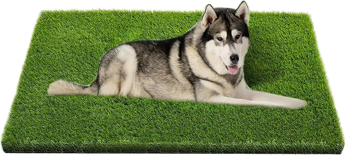 Artificial Grass, 47.3"x31.5" Professional Dog Grass Mat, Potty Training Rug and Replacement Turf Outdoor Rug Patio Lawn Decoration, Easy to Clean with Drainage Holes(47.3x31.5 inches)