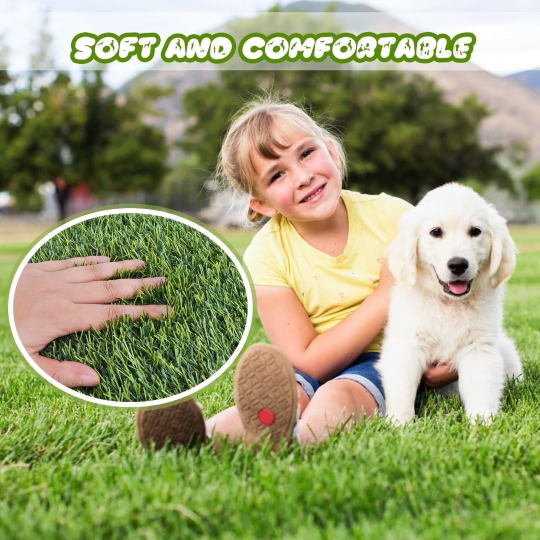 Artificial Grass, 47.3"x31.5" Professional Dog Grass Mat, Potty Training Rug and Replacement Turf Outdoor Rug Patio Lawn Decoration, Easy to Clean with Drainage Holes(47.3x31.5 inches)