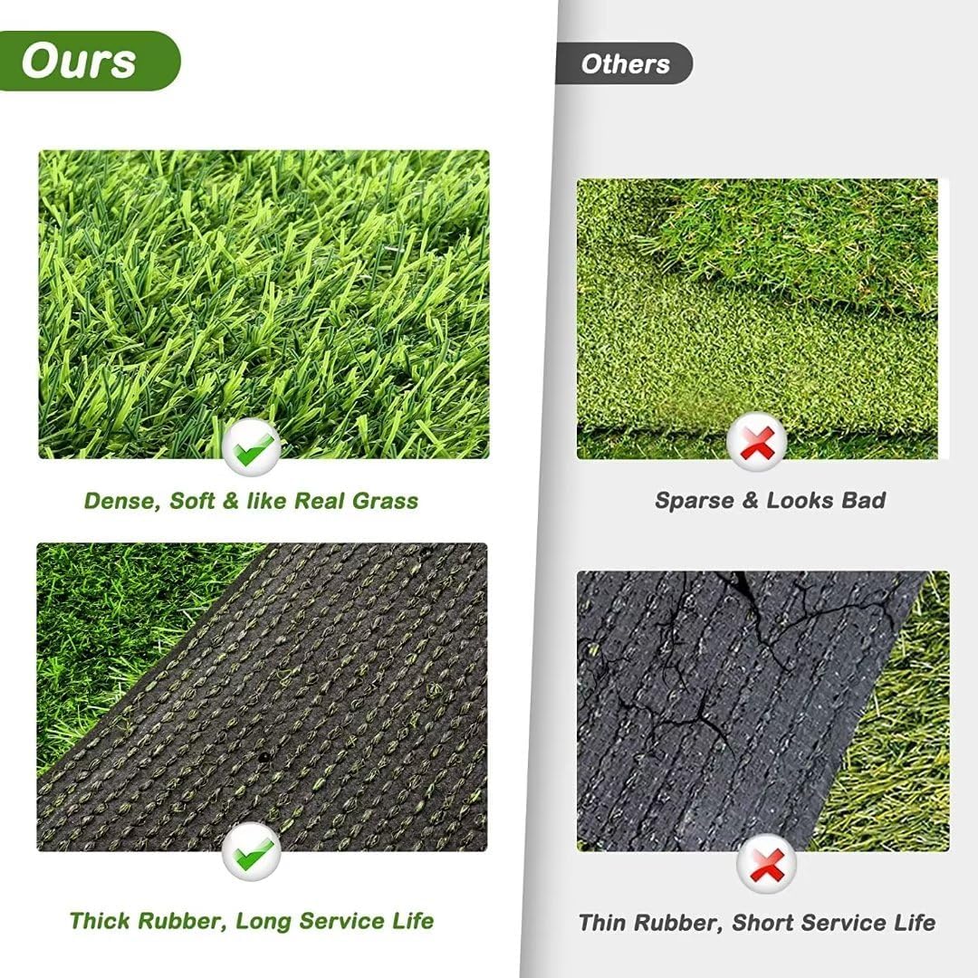 Artificial Grass, 47.3"x31.5" Professional Dog Grass Mat, Potty Training Rug and Replacement Turf Outdoor Rug Patio Lawn Decoration, Easy to Clean with Drainage Holes(47.3x31.5 inches)