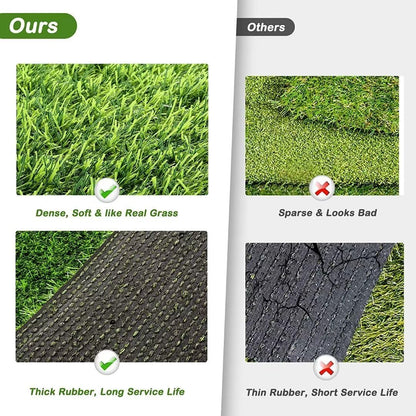 Artificial Grass, 47.3"x31.5" Professional Dog Grass Mat, Potty Training Rug and Replacement Turf Outdoor Rug Patio Lawn Decoration, Easy to Clean with Drainage Holes(47.3x31.5 inches)