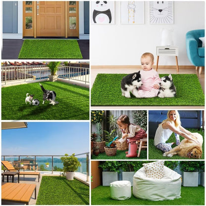 Artificial Grass, 47.3"x31.5" Professional Dog Grass Mat, Potty Training Rug and Replacement Turf Outdoor Rug Patio Lawn Decoration, Easy to Clean with Drainage Holes(47.3x31.5 inches)