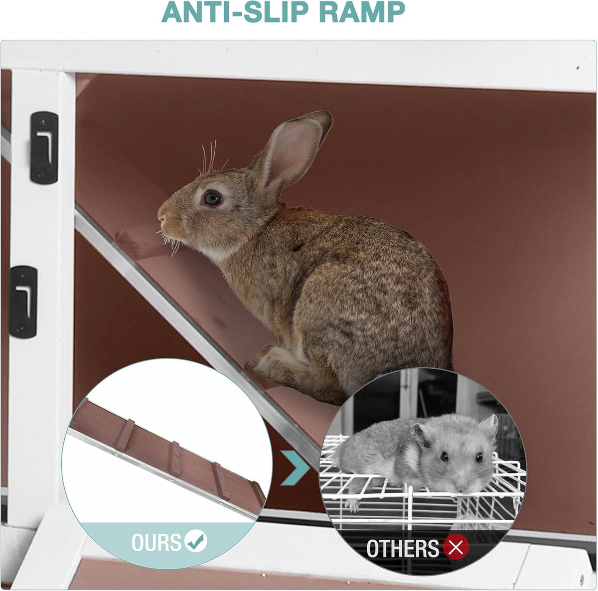 Rabbit Playpen，Small Animal Cage with Waterproof Mat, 48" L*48" W*24" H Metal Hedgehog with Door, C&C Cage for Guinea Pigs, Bunny, Hedgehogs, Chinchillas(Playpen Only)
