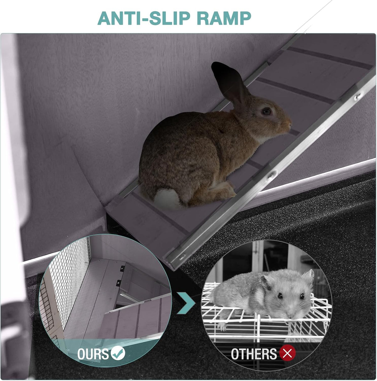 Rabbit Playpen，Small Animal Cage with Waterproof Mat, 48" L*48" W*24" H Metal Hedgehog with Door, C&C Cage for Guinea Pigs, Bunny, Hedgehogs, Chinchillas(Playpen Only)