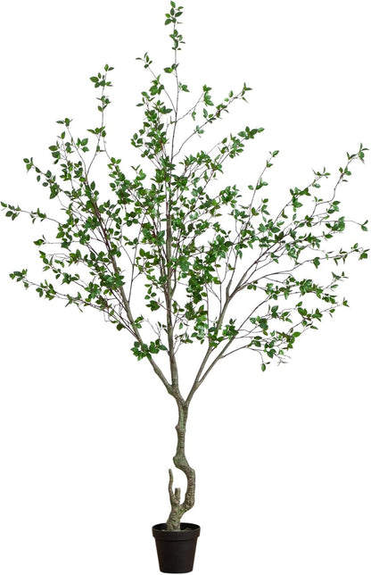 5 ft Minimalist Citrus Artificial Tree with Nursery Pot | Bendable Branches, Lifelike Foliage, Realistic Multi-Tonal Trunk, Stable Nursery Planter, Ideal for Compact Spaces