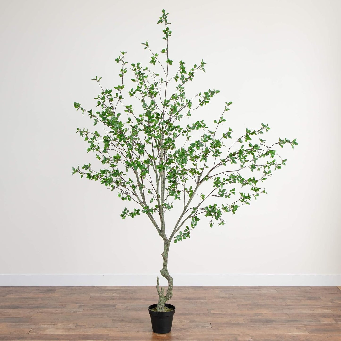 5 ft Minimalist Citrus Artificial Tree with Nursery Pot | Bendable Branches, Lifelike Foliage, Realistic Multi-Tonal Trunk, Stable Nursery Planter, Ideal for Compact Spaces