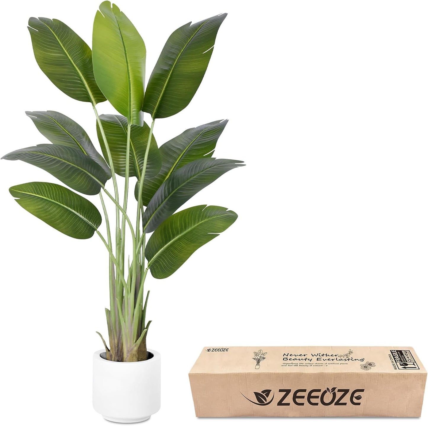 9ft Artificial Phoenix Palm Tree Tall Artificial Palm Trees with 21 Adjustable Leaves,Faux Phoenix Palm Plants for Outside Patio Pool Home Office Living Room Yard (2Pcs, 9ft)