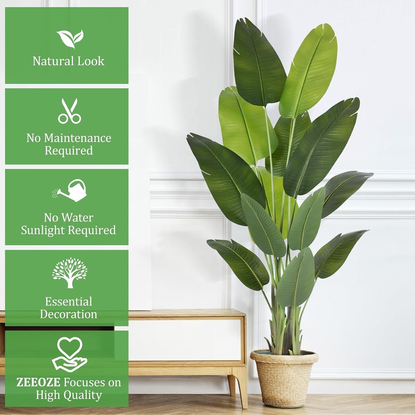 9ft Artificial Phoenix Palm Tree Tall Artificial Palm Trees with 21 Adjustable Leaves,Faux Phoenix Palm Plants for Outside Patio Pool Home Office Living Room Yard (2Pcs, 9ft)