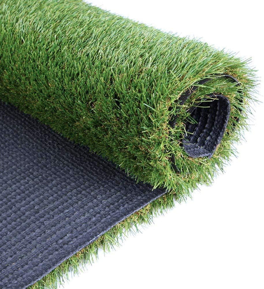 Synthetic Artificial Grass Turf Lawn 15 x 30ft, 1.38" Outdoor/Indoor Fake Grass Rug Astroturf for Dogs,Faux Grass Rug with Drainage Holes/Custom Size Provided