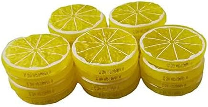 20pcs Fake Fruit,Simulation Yellow Lemon Slices,Faux Fruit Props