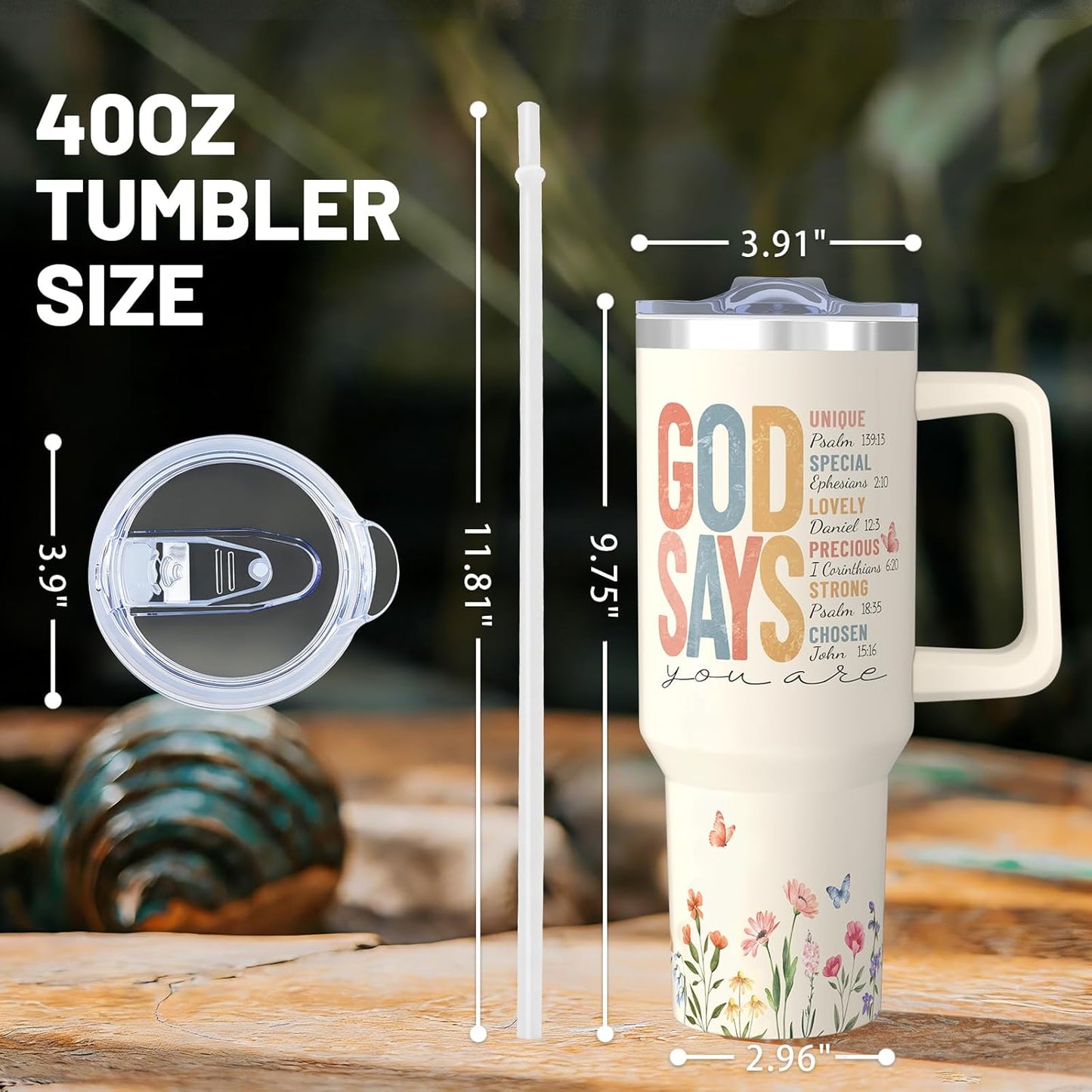 40oz Lemon Tumbler with Handle Cup, Lemon Gifts for Women | Cute Yellow Lemon Stainless Steel Leak-proof Cup Water Bottle Tumbler, Lemon Gifts for Women Birthday Christmas Mothers Day