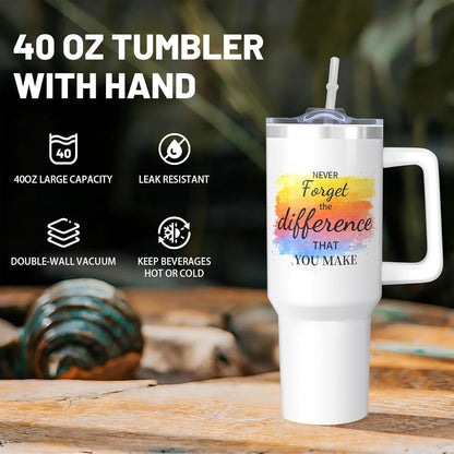 40oz Lemon Tumbler with Handle Cup, Lemon Gifts for Women | Cute Yellow Lemon Stainless Steel Leak-proof Cup Water Bottle Tumbler, Lemon Gifts for Women Birthday Christmas Mothers Day